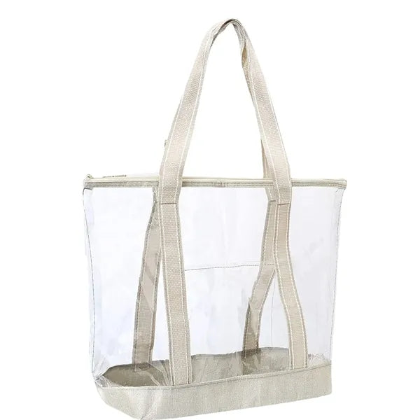 Clear Pvc Zippered Tote