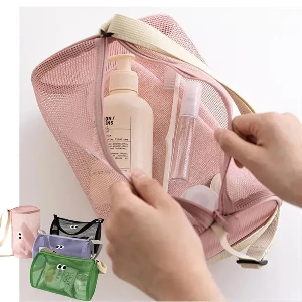 Cute Large Capacity Mesh Crossbody Swimming Bag