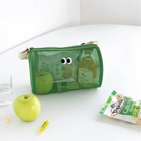 Cute Large Capacity Mesh Crossbody Swimming Bag