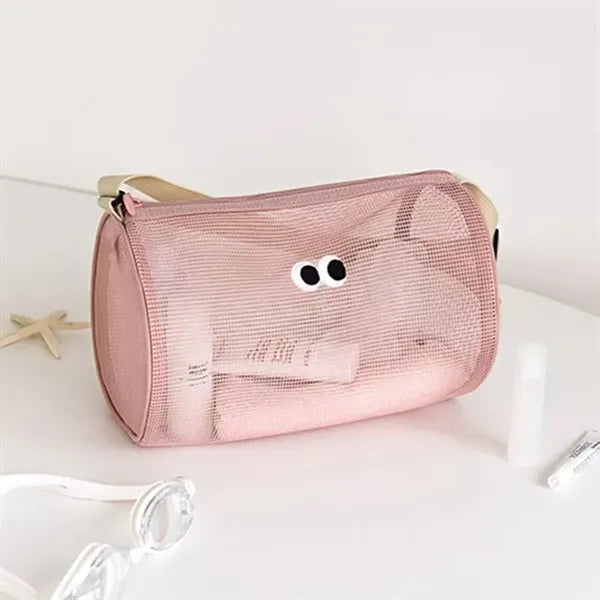 Cute Large Capacity Mesh Crossbody Swimming Bag