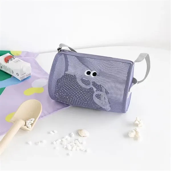 Cute Large Capacity Mesh Crossbody Swimming Bag