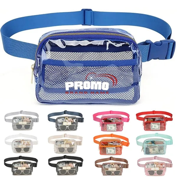 Clear Bag Stadium Approved Crossbody Fanny Belt Pack Unisex