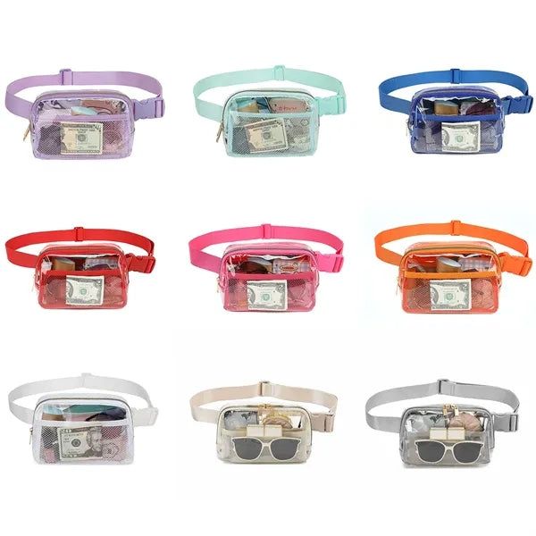 Clear Bag Stadium Approved Crossbody Fanny Belt Pack Unisex