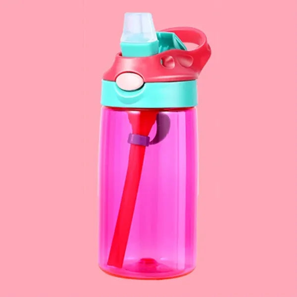 16oz Kids Water Bottle with Straw & Handle