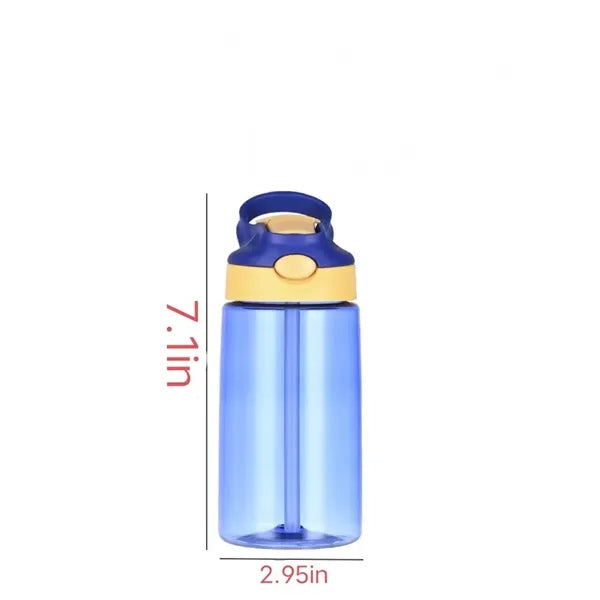 16oz Kids Water Bottle with Straw & Handle
