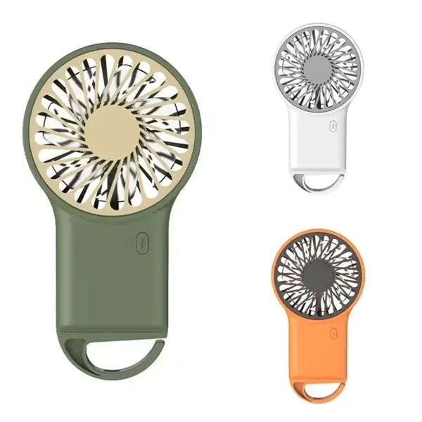 Mini Handheld Fan For Travel Bulid in Clip Carabiner