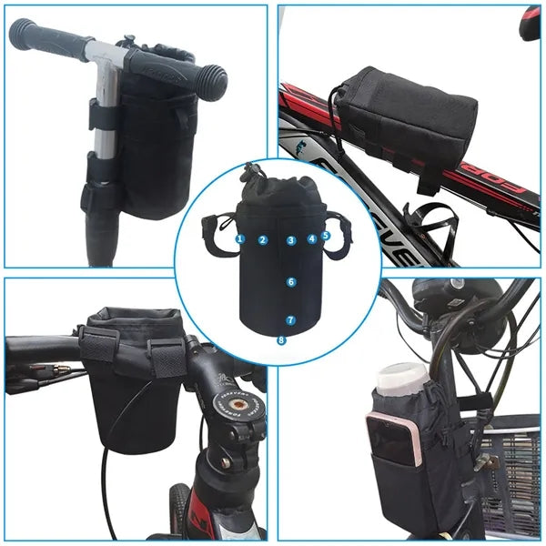 Waterproof cycling water bottle bag for cell phone, keys