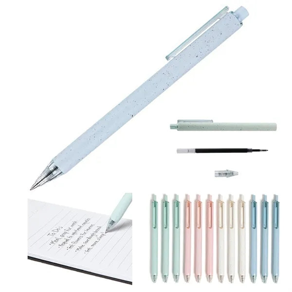 Eco-Friendly Pastel Speckle Gel Click Pens