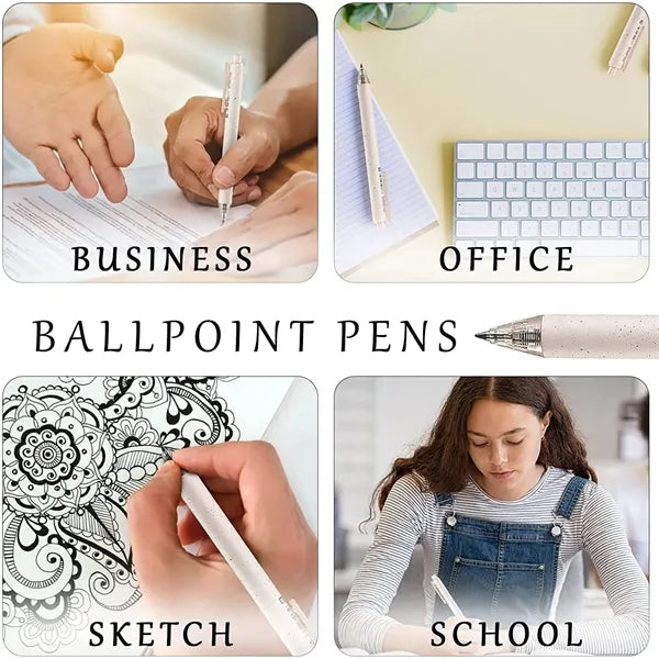 Eco-Friendly Pastel Speckle Gel Click Pens