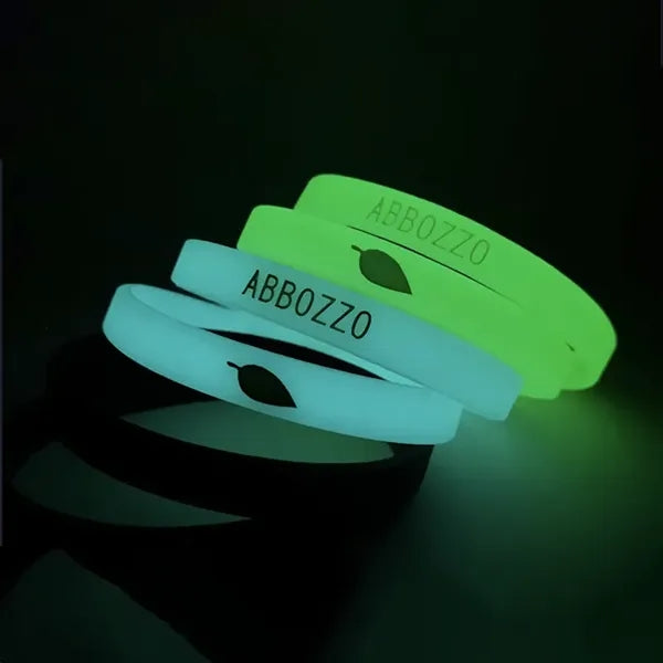 Glowing Blank Silicone Bracelet Wristbands