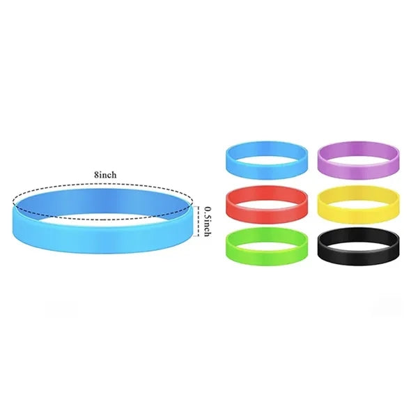 Glowing Blank Silicone Bracelet Wristbands