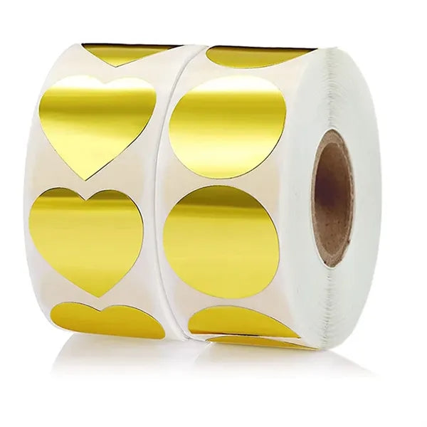 2'' Gold Metallic Stickers