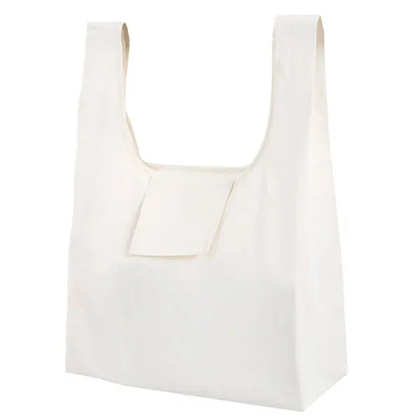 Foldable Cotton Shopping Tote Bag With Pouch