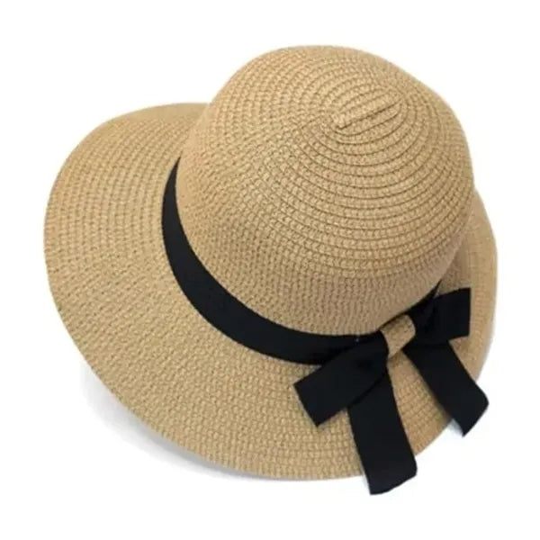 Summer Straw Sun Beach Cap Foldable Visor Floppy Hat