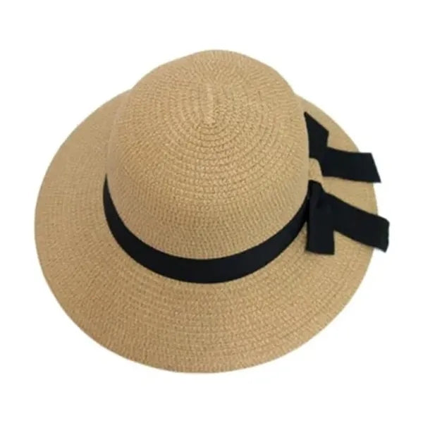 Summer Straw Sun Beach Cap Foldable Visor Floppy Hat