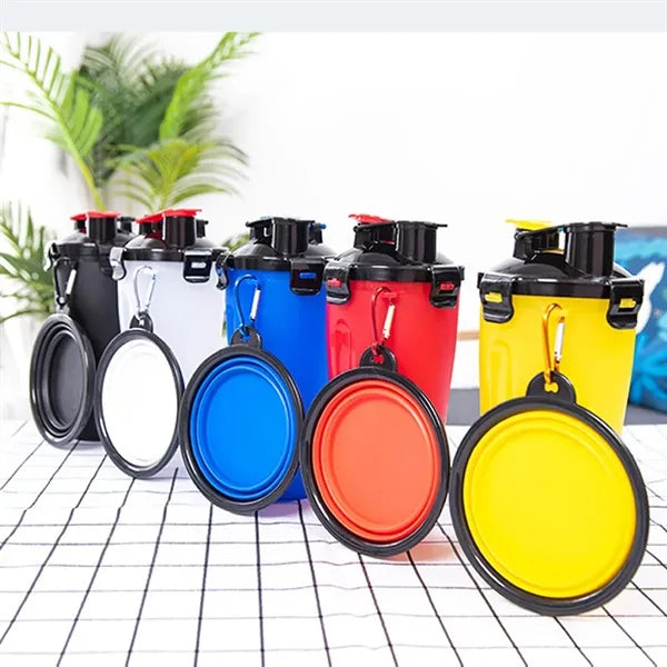 2 in 1 Portable Pet Water and Food Dispenser