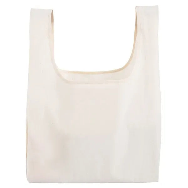 Foldable Cotton Grocery Tote Bag With Pouch