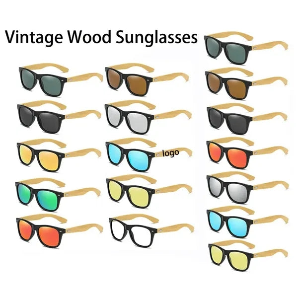 Bamboo Recycled Polycarbonate UV400 Sunglasses
