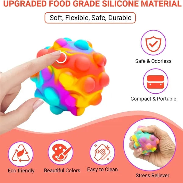 Decompression Silicone Bubble Ball
