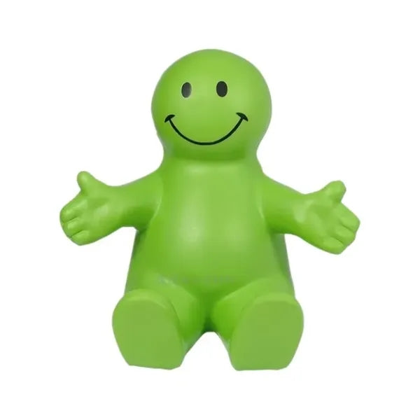 Man Smiling Face PU Stress Relief Ball And Phone Holder