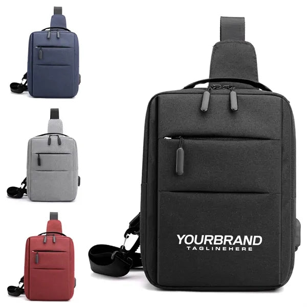Waterproof Men Casual Sling Chest Bag Crossbody Backpack