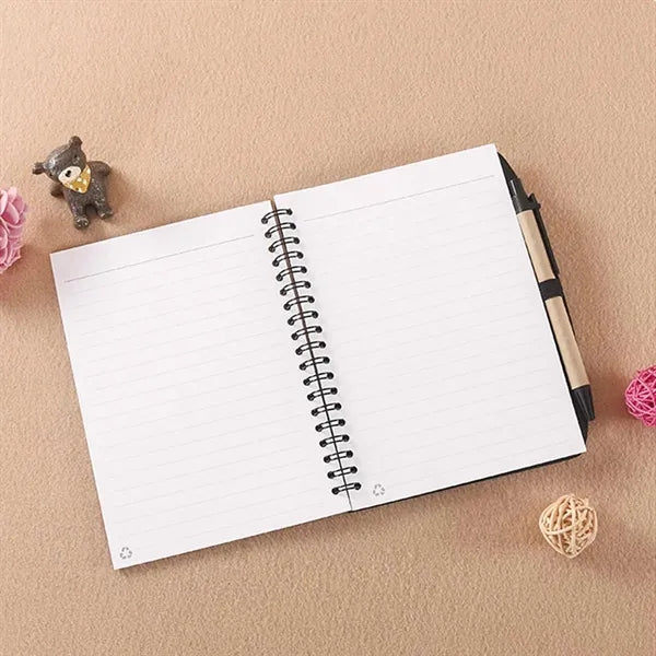 Eco-friendly kraft paper coil office business notebook