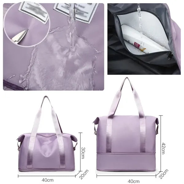 Foldable Gym Duffle Bag Weekend Overnight Hospital Holdalls