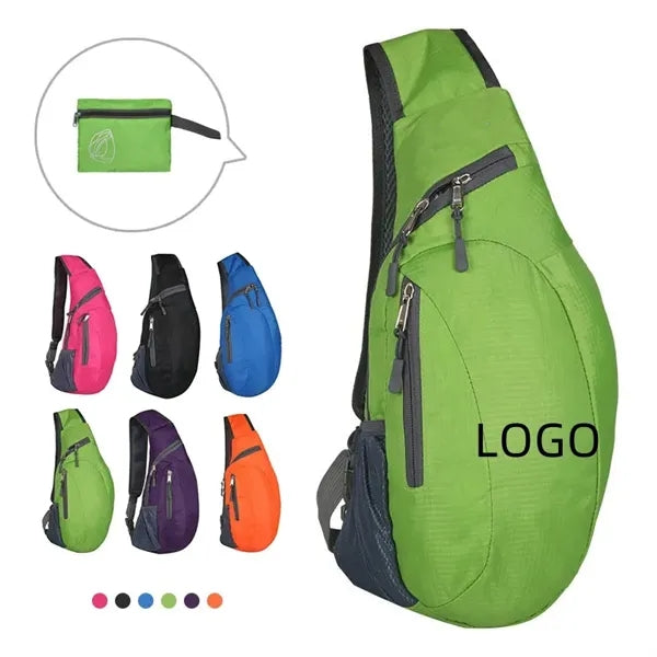 Foldable Sling Bags Shoulder Backpack Small Cross Body Pack