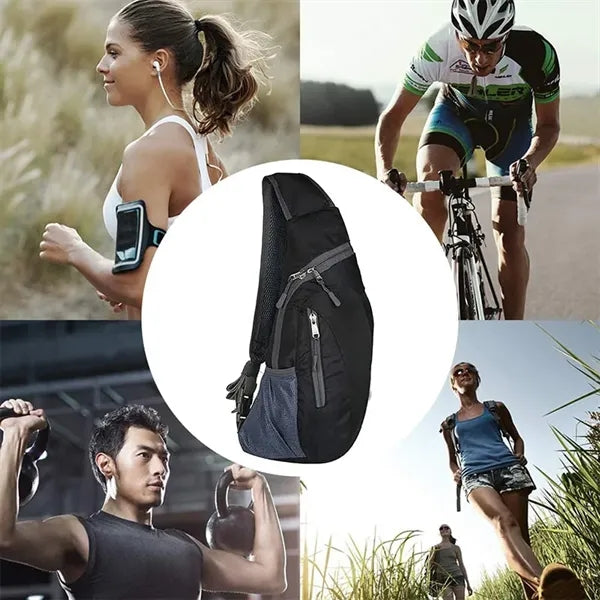 Foldable Sling Bags Shoulder Backpack Small Cross Body Pack