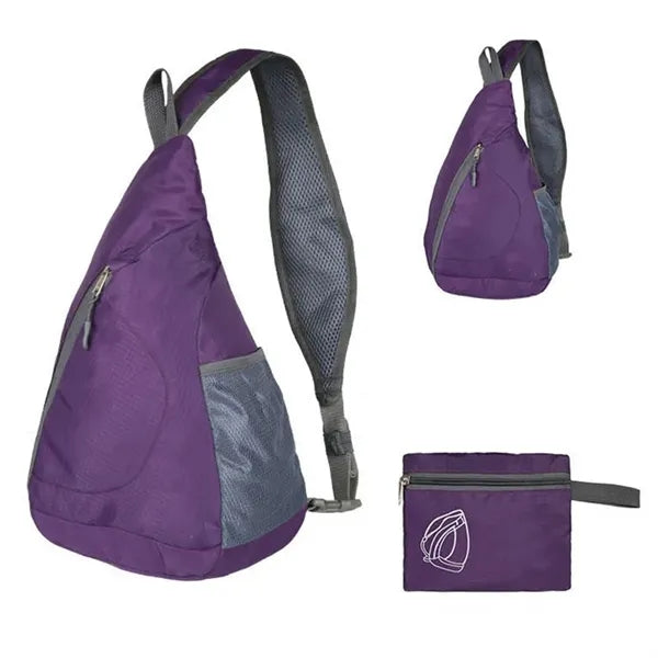 Foldable Sling Bags Shoulder Backpack Small Cross Body Pack