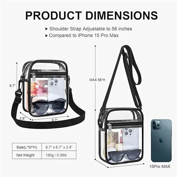Clear Purse Stadium Messenger Bag