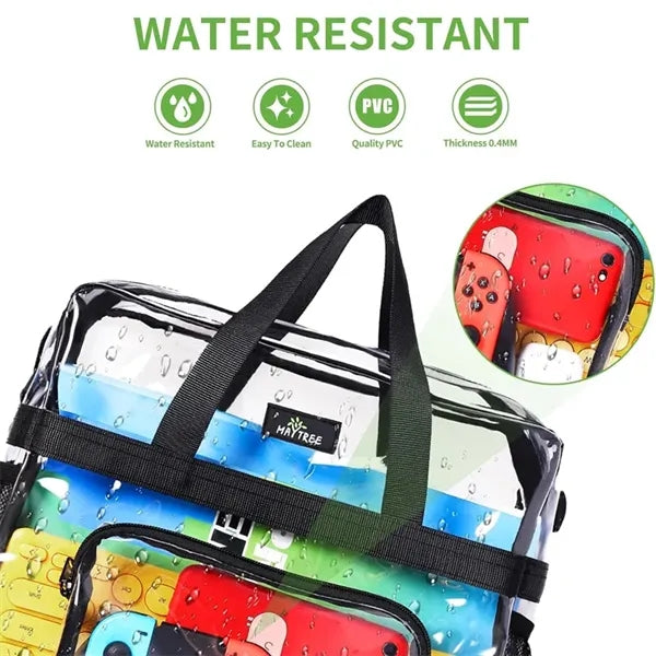 Clear Tote Lunch Bag With Reinforced Straps