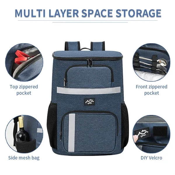 Cooler Insulated Waterproof Lunch Backpack Bag