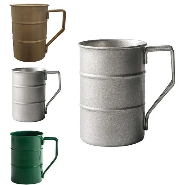 Stainless Steel Unbreakable Vintage Travel Mug With Handle