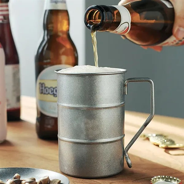 Stainless Steel Unbreakable Vintage Travel Mug With Handle