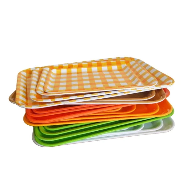 17" School Lunch Rectangular Serving Melamine Tray