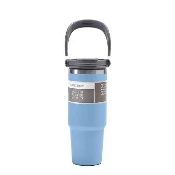 30oz Insulated Travel Mug with Handle Full Color Printing