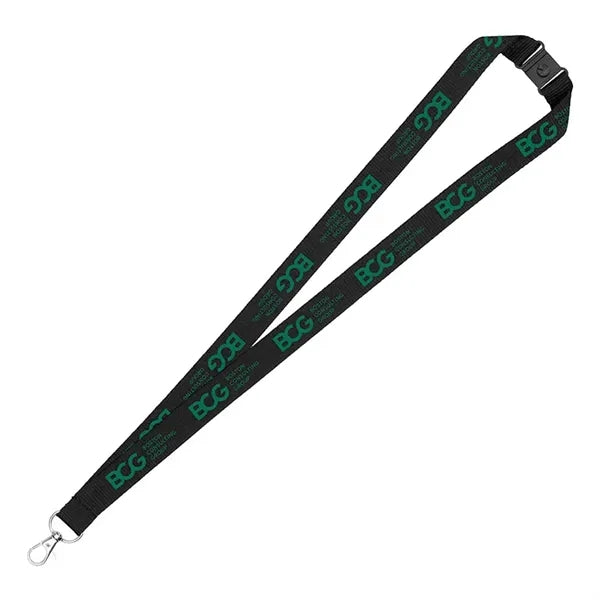 3/4" Eco Friendly rPET Lanyard with Safety Breakaway