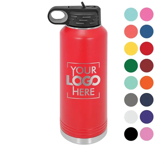 Polar Camel 40oz Insulated Steel Water Bottle with Straw Lid