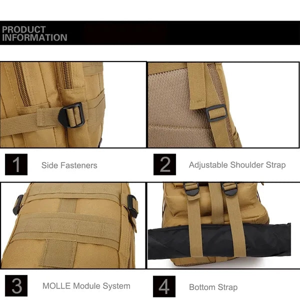 Military Tactical Backpack Outdoor Camping Hiking Bag