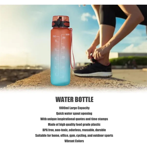 Transparent Blank Drinking Outdoor Plastic Water Bottle