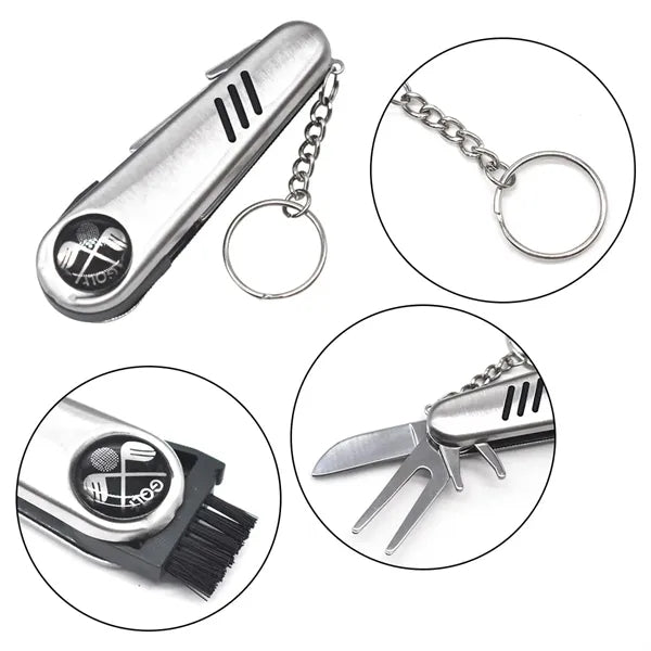Multi Stainless Steel Golf Club Brush Groove Cleaner