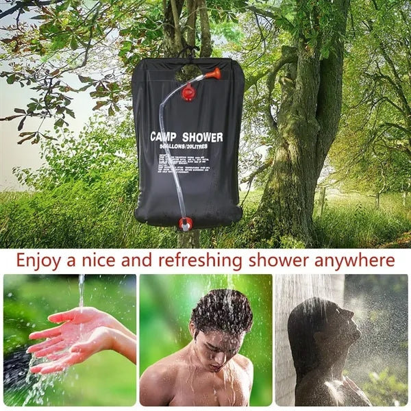 Portable 5 Gallons/20L Camping Solar Shower Bag