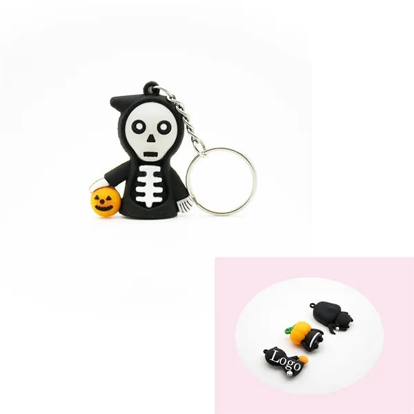 Halloween Christmas Gifts Ghost Skeleton Key Chain