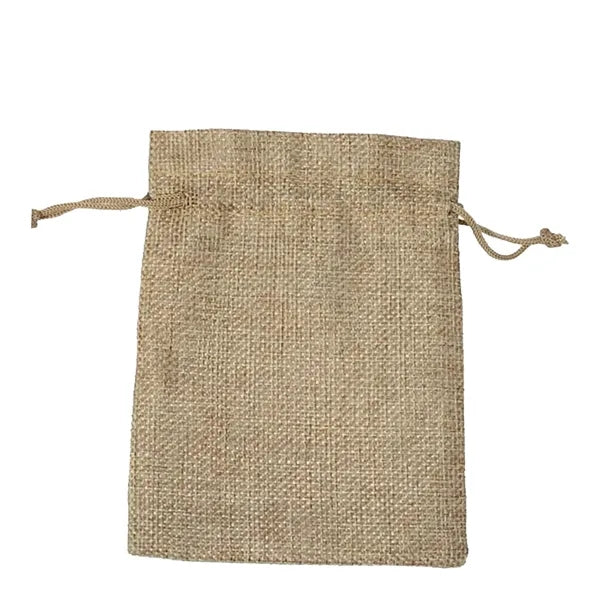 Stylish Burlap Bags Jewelry With Drawstring