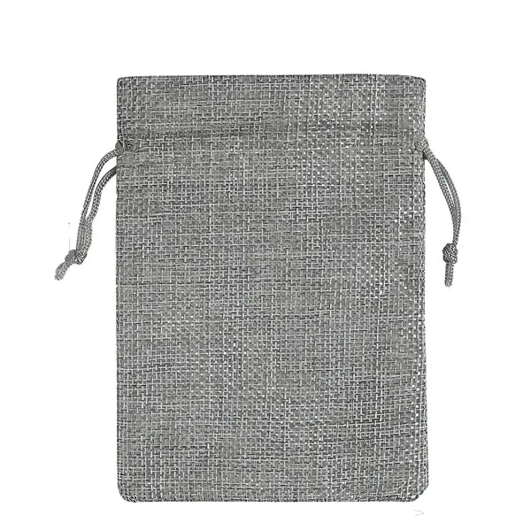 Stylish Burlap Bags Jewelry With Drawstring