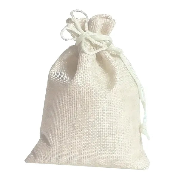 Stylish Burlap Bags Jewelry With Drawstring