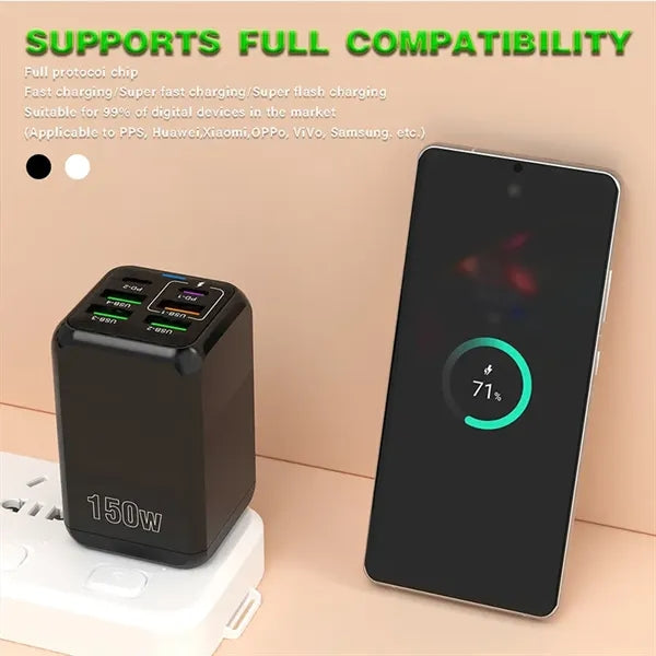 150W 4USB+2PD Multi-Port Fast Charger