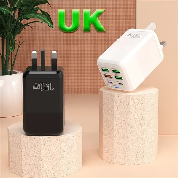 150W 4USB+2PD Multi-Port Fast Charger