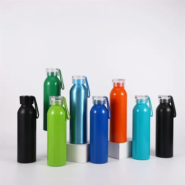 20oz. Wide Mouth Sport Water Bottle W/ Handle And Lid